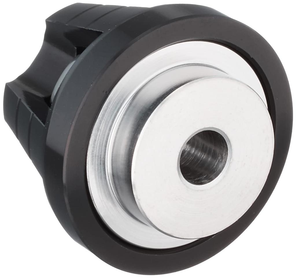 Kitaco 506-1157230 Union Bar End Cap (Left and Right 1 Set), Grom, Giorno, Tact, Etc., Black Anodized