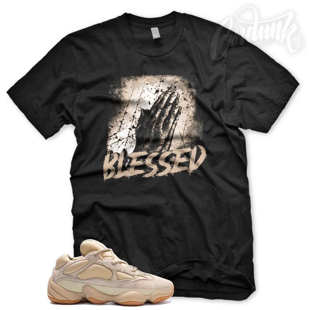 New  BLESSED HANDS  T Shirt for Adidas YZ Boost 500 Stone Butter Blush Sesame XL