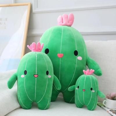 Lovely Flower Plant Cactus Plush To Stuffed Doll Pillow Cushion Bolster Kids Children Boy Girl Gift Room Bedroom Decor