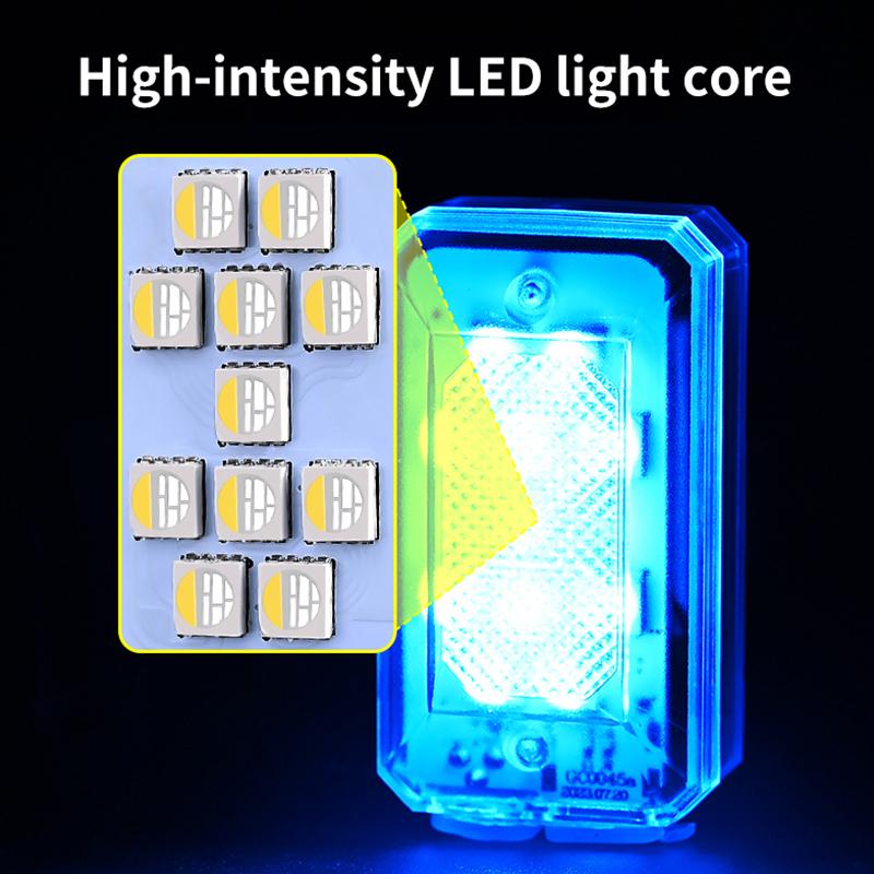 Wireless Remote Control LED Warning Light No Wiring Night Safety Flashing Lamp For Electric Vehicle Motorcycle Drone