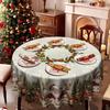 Christmas Table Flag Festival Tabletop Decoration Tablecloth Table Theme Arrangement Family Atmosphere Scene Decoration Tree Snowflake Tablecloth