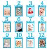 Babys 1. Geburtstag Foto-Banner - 12 Monate Dekoration