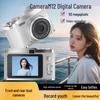 HD Dual Lens Retro Digital Camera with CCD Sensor for Travel, Campus, and Vlogging - Phone Upload Compatible