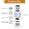 Cute and Stylish Square Watch for Women with Shell Design: Analog Display, Waterproof Quartz Movement, Fashion Watch for Women - Perfect Gift for
