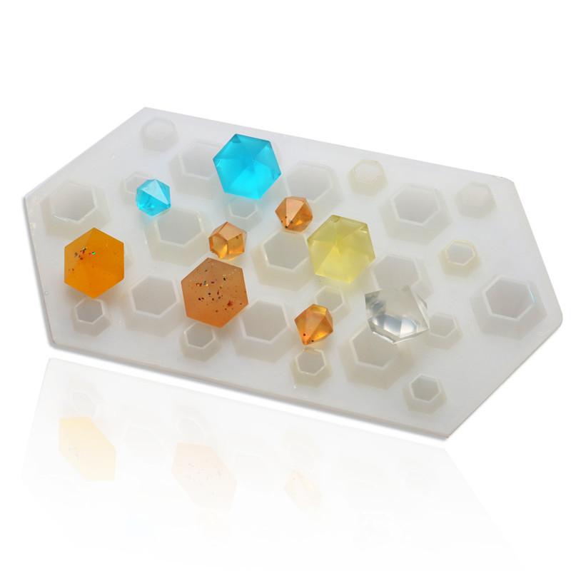 Diy Diamond Silicone Mould Jewelry Pendant Resin Casting Craft Making Molds