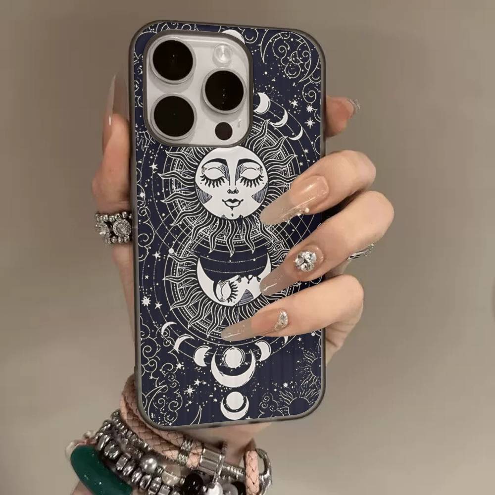

Witches Moon Tarot Mystery Totem Phone Case For IPhone 17 16 15 14 Plus 13 12 11 Pro Max Pro Wave Corrugated Cover iPhone 12 pro