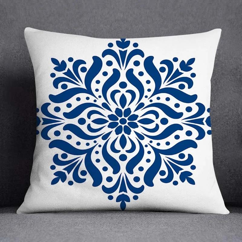 Seahorse Coral Pattern Pillowcase Office Living Room Home Pillowcase Car Ornaments