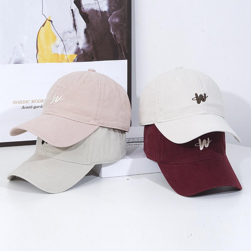 Şapka kadın yeni yumuşak üst derinleştirilmiş yumuşak üst beyzbol şapkası trend basit moda güneş koruyucu şapka