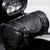 Motorcycle Gothic Punk Tool Bag Retro Headlight Storage Multiple Compartments Easy Installation Adjustable Straps Waterproof