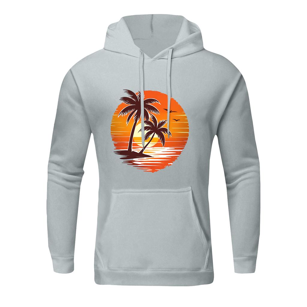 Men's Loose Flag Printed Hooded Sweatshirt Men's Casual Fashion Sports Sweatshirt