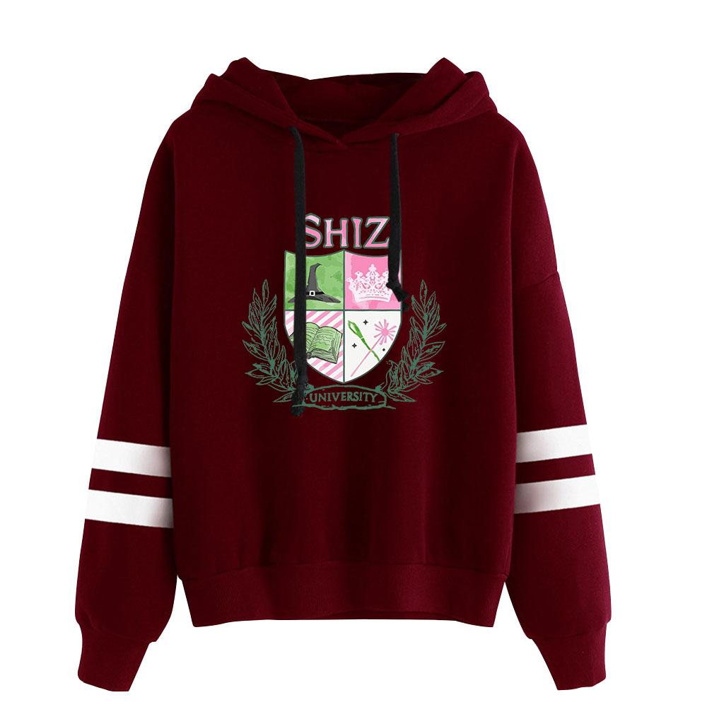 Wicked Musical Shiz University Vintage 90s Pullover Hoodie Fashion Merch Hoodie Pullover Sport Sweatshirt Streetwear Sweatshirt