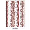 Lace Fake Tattoo Temporary Tattoo Red Mehndi Stickers Body Art Sticker  Women/Lady