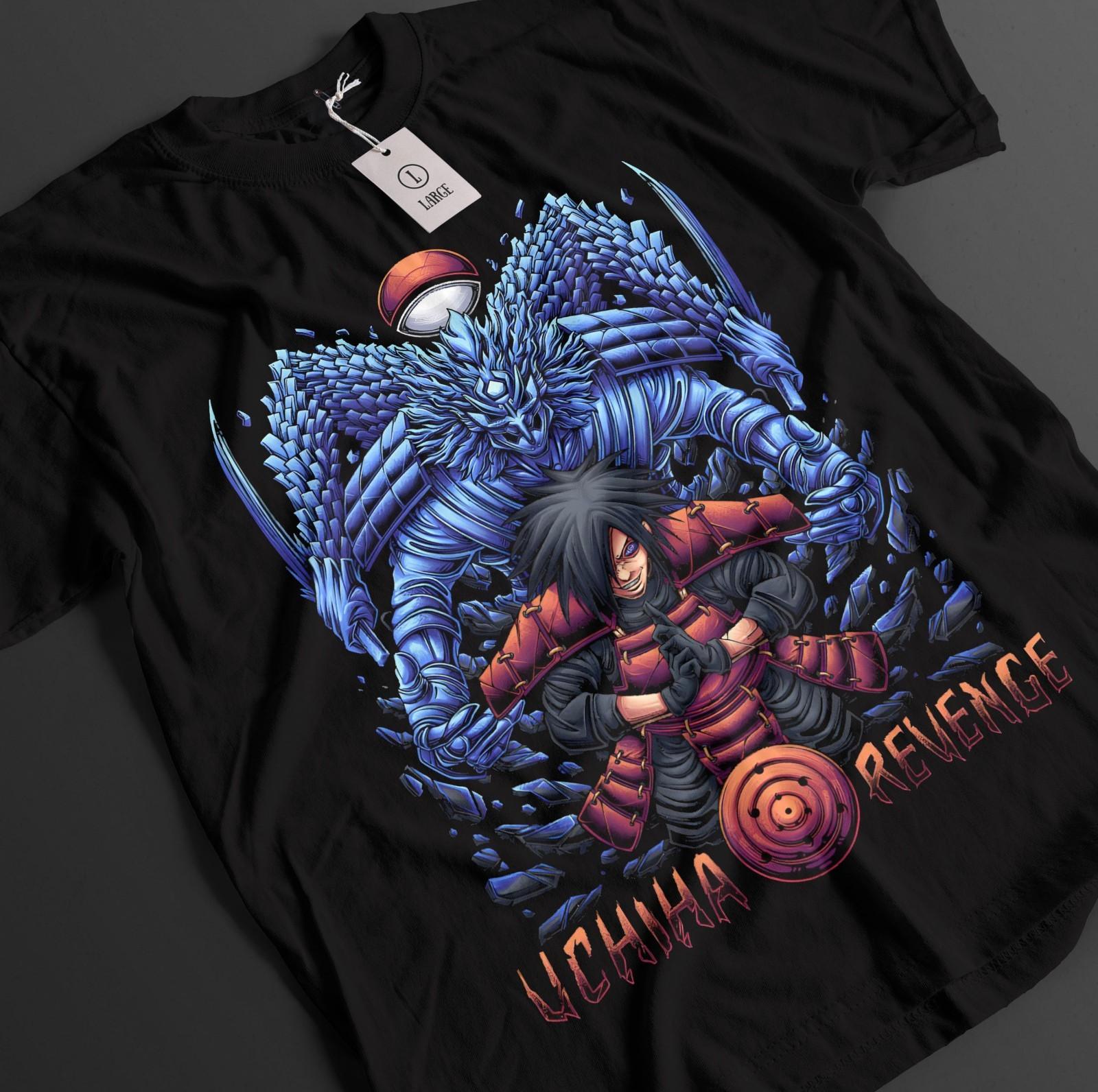 Naruto Shirt Madara Uchiha Tshirt Hashirama Senju T-Shirt Mens Womens Tees Top Obito Anime Unisex Tee 3XL