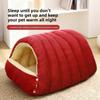 Pet Haven Enclosed Cat And Small Dog Bed With Pp Cotton For Cozy Comfort