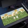 Cute Green Plant Computer Mouse Mat Office Large Gaming Mouse Pad Rubber Mousepad Gamer Locking Edge Desk Mat NonSlip Carpet XL