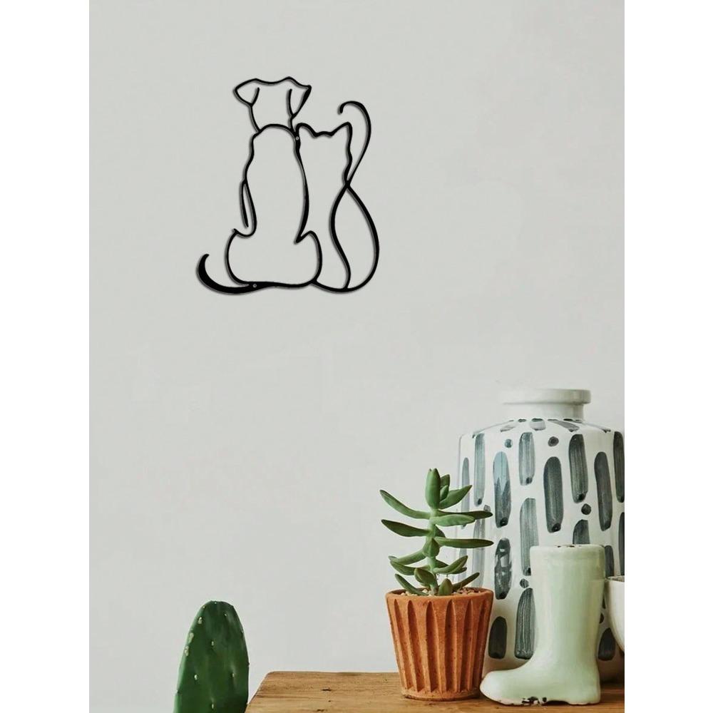 Metall-Tier-Silhouette Wandkunst Handgefertigt Haus Garten Dekoration Geschenk