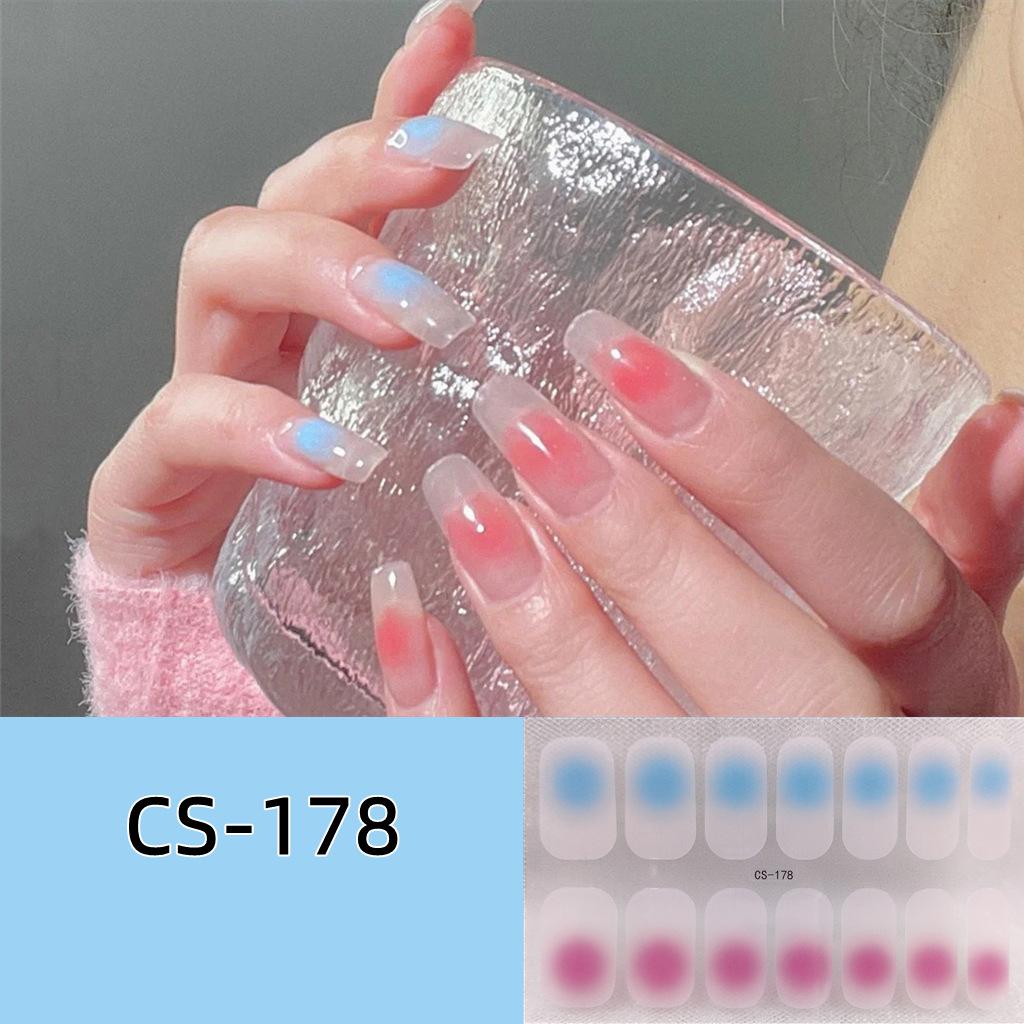 CS voděodolný nepečlivý gelový lak na nehty film vše nalepit japonský a korejský vítr malá červená kniha stejný film na nehty papír film na nehty papír