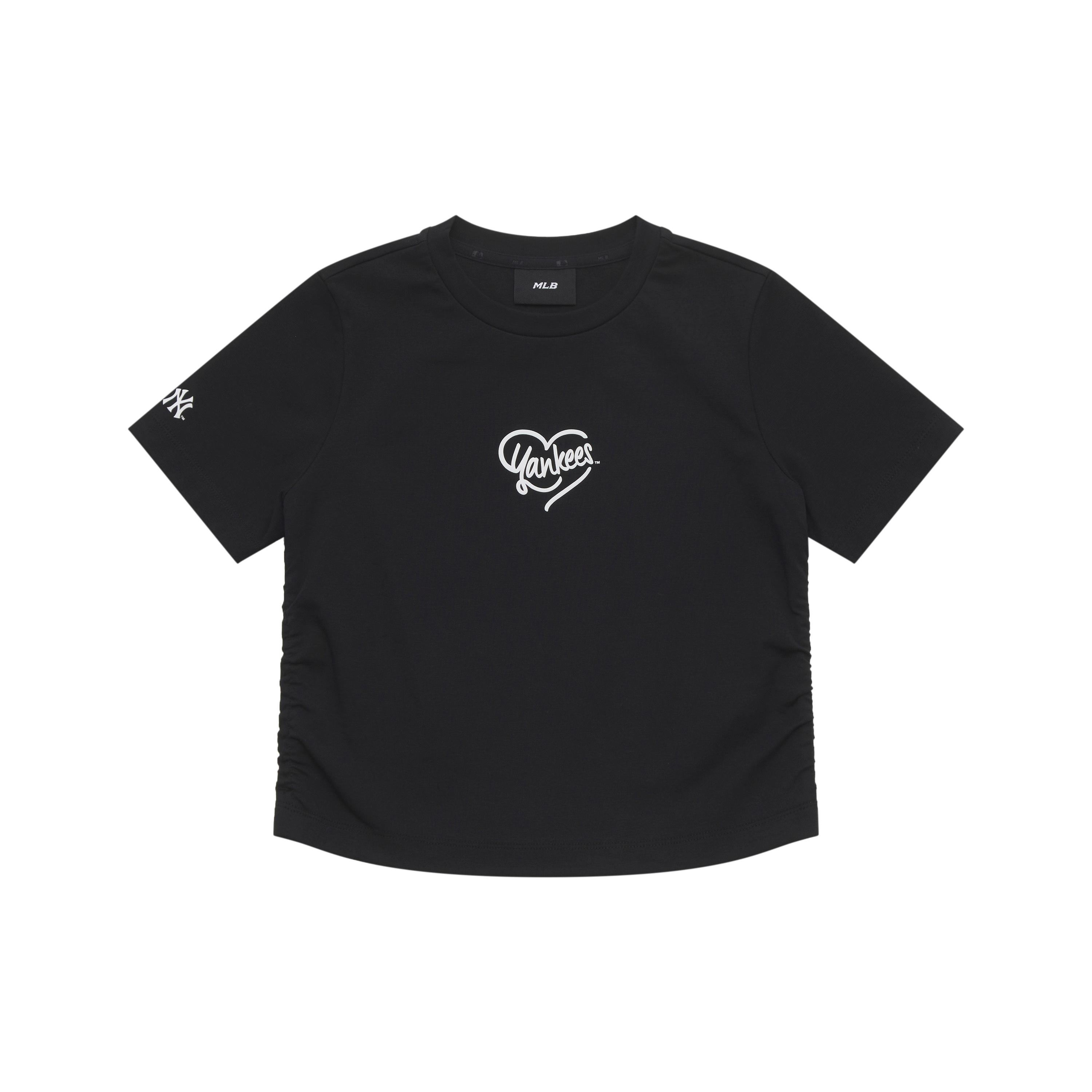 

New MLB Heart New York Yankees SS25 T Shirt Women s Black 3FTSH0453-50BKS XS