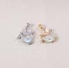 Elegant Moon Opal Diamond-Inlaid Pendant Necklace for Women - Double Color Options