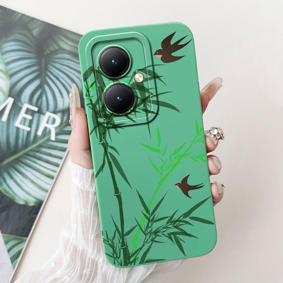 For Vivo Y35+ Y35m+ 5G Lens Protective Phone Case For Vivo Y35Plus Y35M Plus 5G Lovely Pattern Soft Silicone Jelly Cases