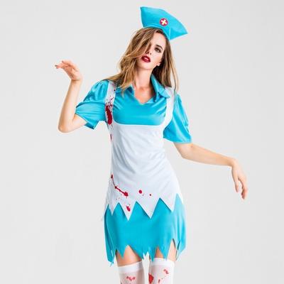 Halloween Costume Bloody Horror Pervert Nurse Bloody Maid Zombie Cosplay Costume