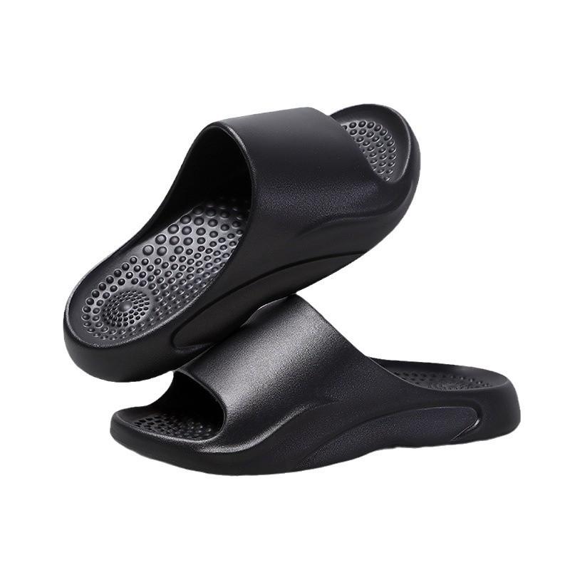 Fashion Non Slip Eva Bathroom Massage Insole Slippers for Women 2025 Summer New Thick Bottom Home Slides Woman Soft Sole Indoor Slippers