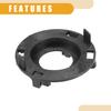 Automotive LED Headlight Bulb Retainer Adapter Holder Socket - Car Headlight Socket - for Hyundai Plastic Black - 1 Pair