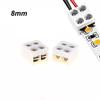 LED Strip Connector Kits 2/10Pcs 8mm 2Pin Screw Fixing No Soldering for Home DIY Decor