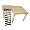 Wooden Climbing Platform for Hamsters Gerbils Small Pet Grinding Jumping Toy for Promoting Exercise and Exploration