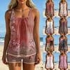 Women's Printed Split Swimsuit Sport Swimsuit Two-Piece Set