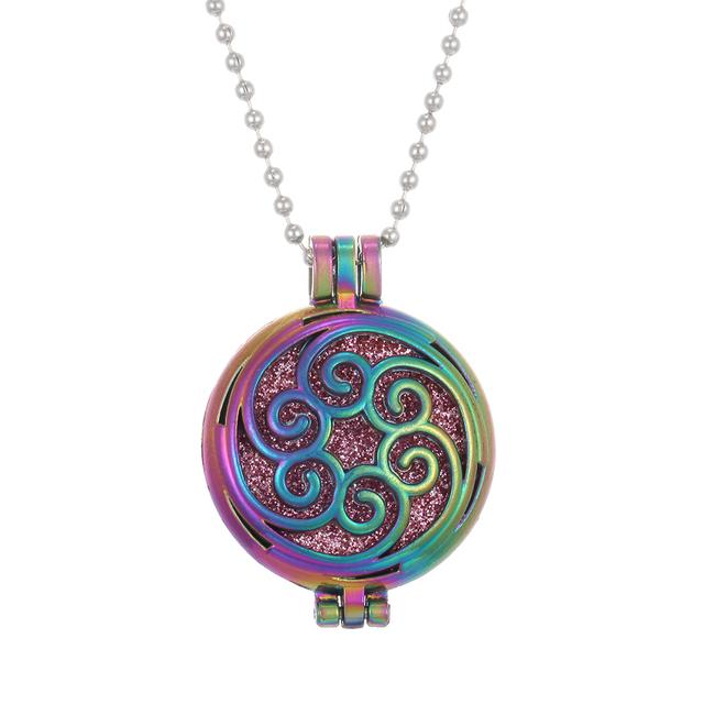 

2 шт. новое красочное ароматерапевтическое ожерелье, винтажный цветок, бабочка, дерево, сова, диффузор эфирного масла, ожерелье, парфюмерные медальоны, подвески