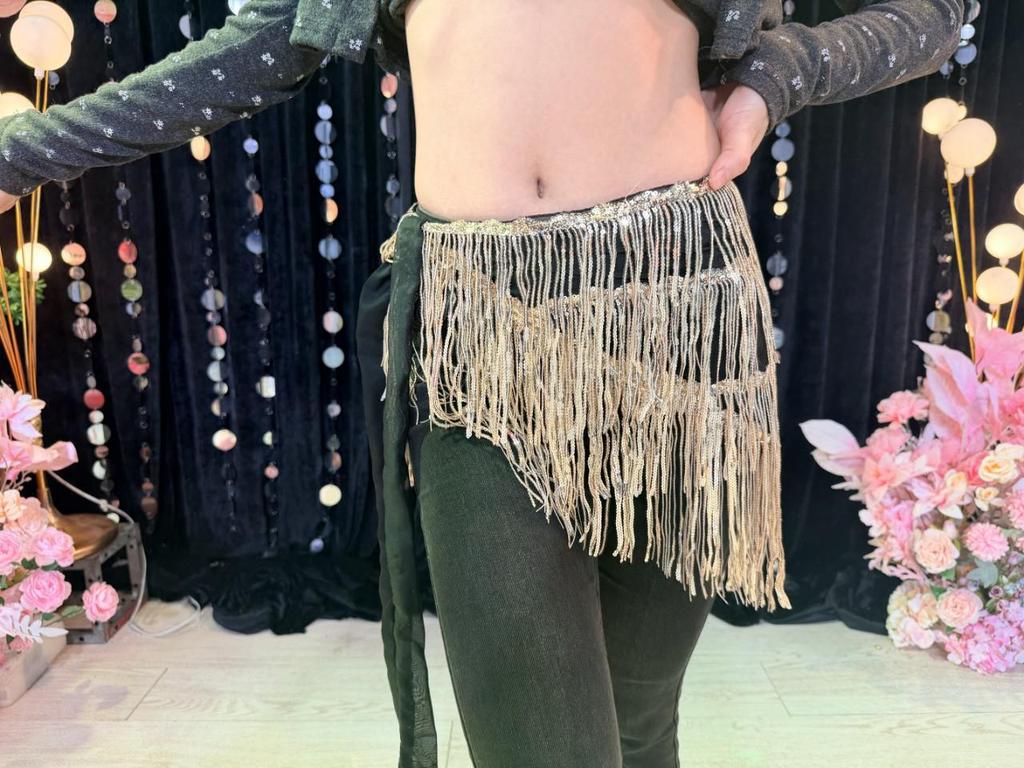 Bohemian Sequin Tassel Waist Chain Hip Scarf for Belly Dance and Jazz