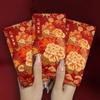 12pcs Hot Stamping Chinese New Year Red Envelope Blessings Thickened Red Packet Rectangular Traditional Lucky Money Bag Wedding