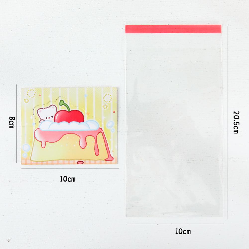 Self-Sealing Cute Card Packaging Bag Set for Small Cards