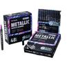 48-Color Blue Fruit Metallic Acrylic Marker Pen Set for Student Art and Drawing