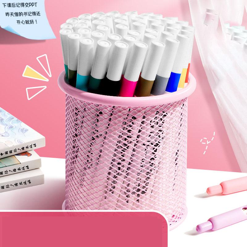 Metall Stifthalter 1 Stück Büro Schreibtisch Student Stiftbehälter Aufbewahrungsbox große Kapazität super groß Eisengitter einfach Stifthalter für Kinder