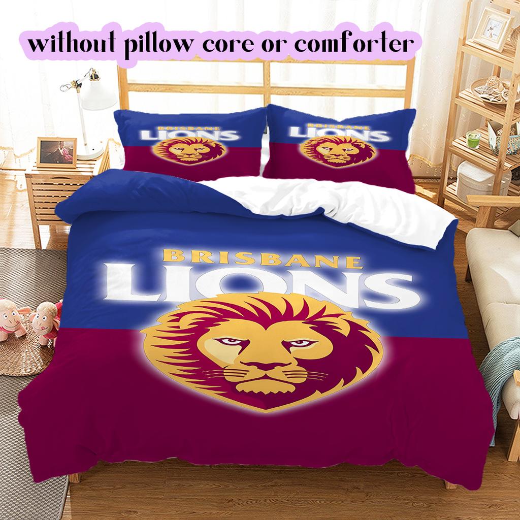 Voetbal Logo Patroon Beddengoed Dekbed Set Dekbedovertrek Kussensloop Huisdecoratie Verjaardagscadeau (1*dekbedovertrek+ 2*kussensloop, zonder vulling)