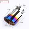 Universal Stainless Steel Tailpipe Muffler Tip Decoration