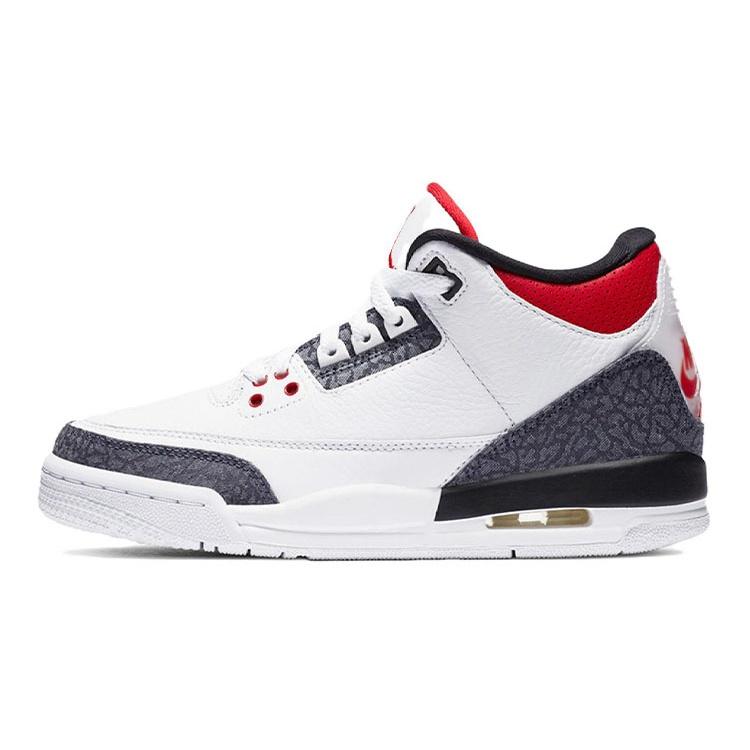 (GS) Air Jordan 3 Retro Denim SE Fire Red Kids CZ6634-100 EU 35.5