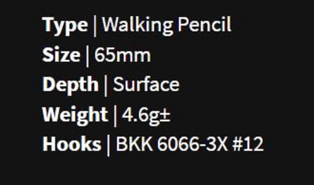 Malosi EC65F-ER Pencil Micro Echo 65F Floating Lure Ether (0467)