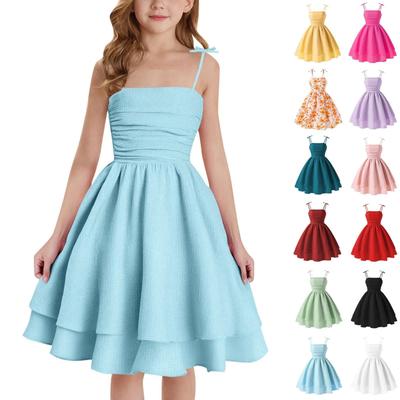 Children's Fashion Princess Dress Sweet And Cute Spaghetti Strap Dress