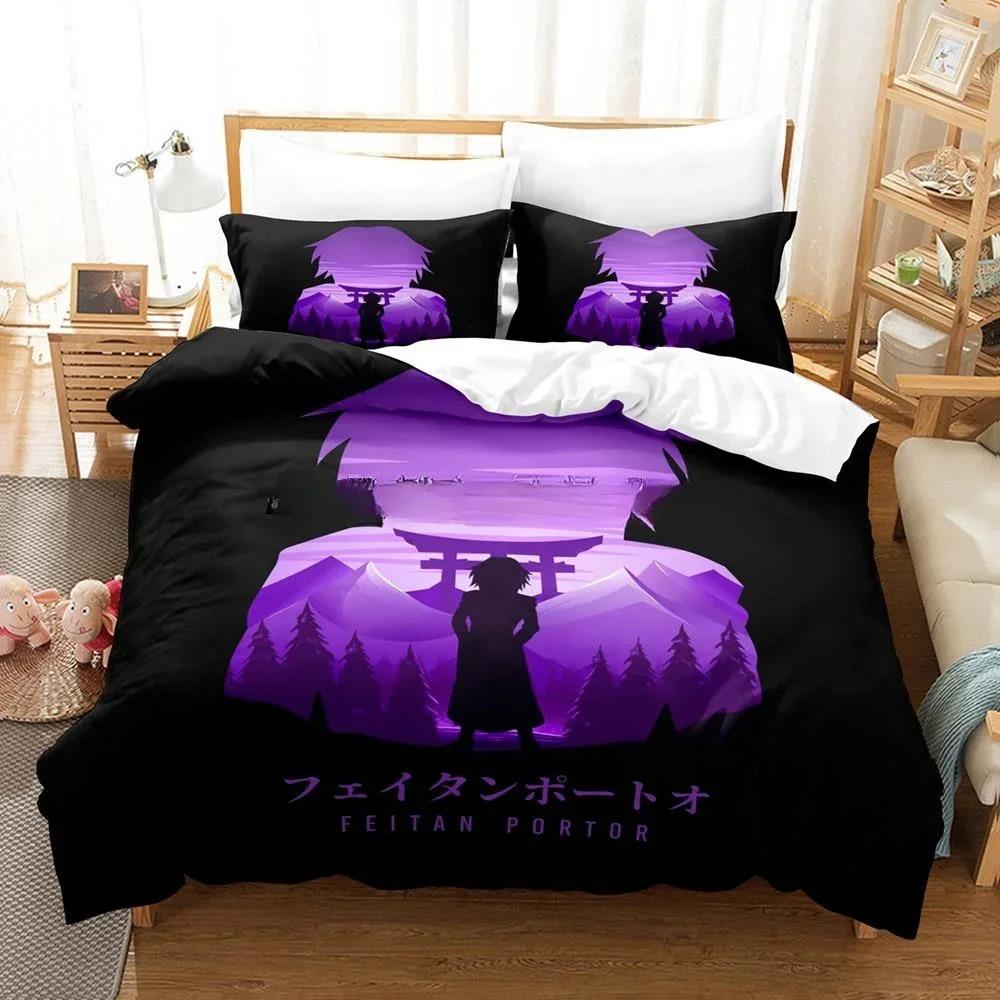3D Tisk Anime HUNTER×HUNTER Feitan Ložní Set Jednolůžkový Twin Plný Queen King Size Ložní Set Aldult Dětská Ložnice Sady Povlečení