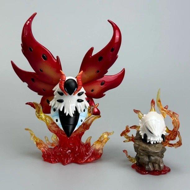 

Bkm PokMon Volcarona Larvesta Evolution Set Anime Doll Collectible Figure Birthday Gifts Model Toy For Anime Fans Collectors