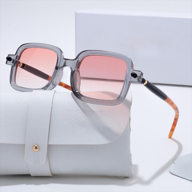 Unisex Square Vintage Glasses Lightweight Plastic Frame for Daily Party Ideal Back to Birthday Gift Different Style Glasses