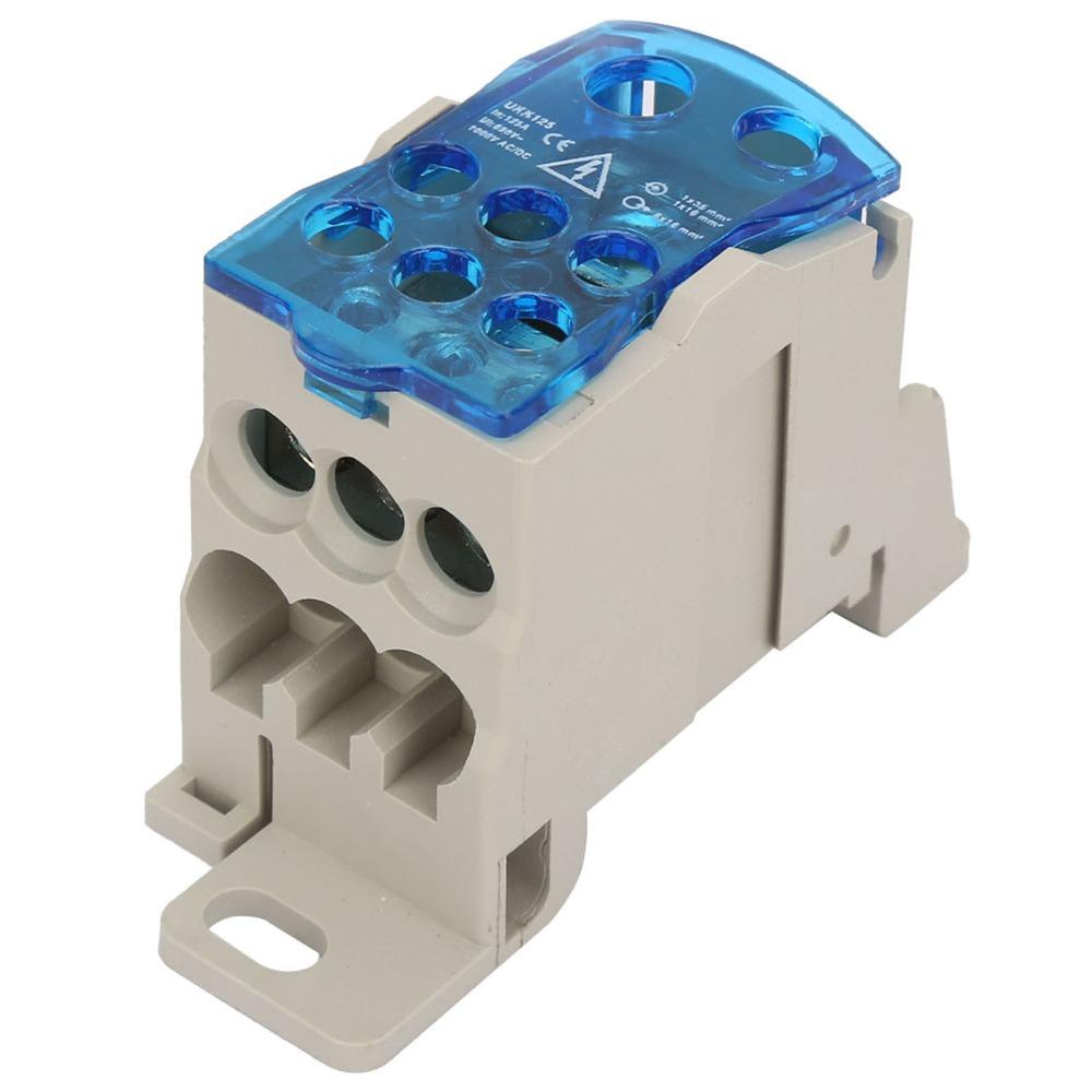 Blue Terminal Block Distribution Box 690V 125A Junction Box  Power Distribution Cabinets