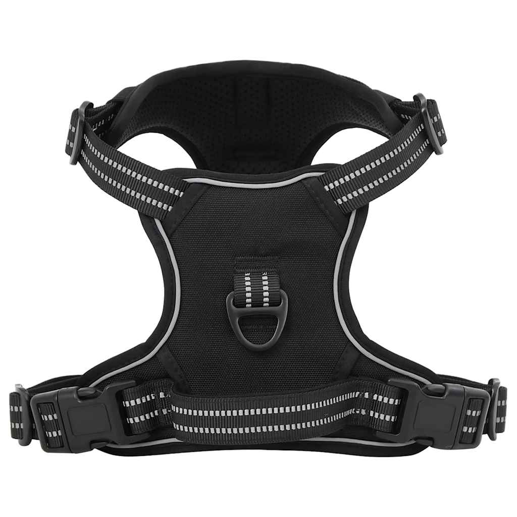 Reflective Adjustable Dog Harness Black XL
