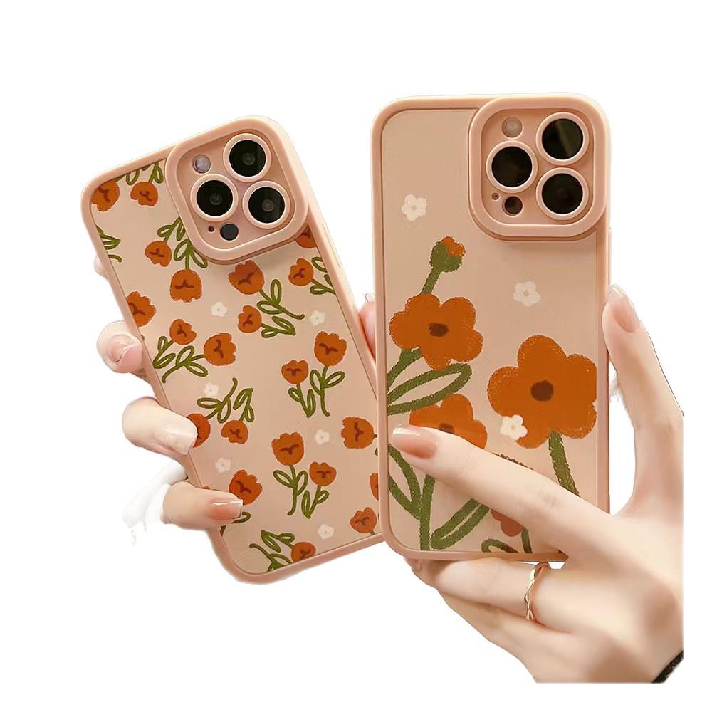 Spring Flowers Phone Case for iPhone 17/16 Pro Max, Compatible with ins 15/14 and European/American 13 Models.