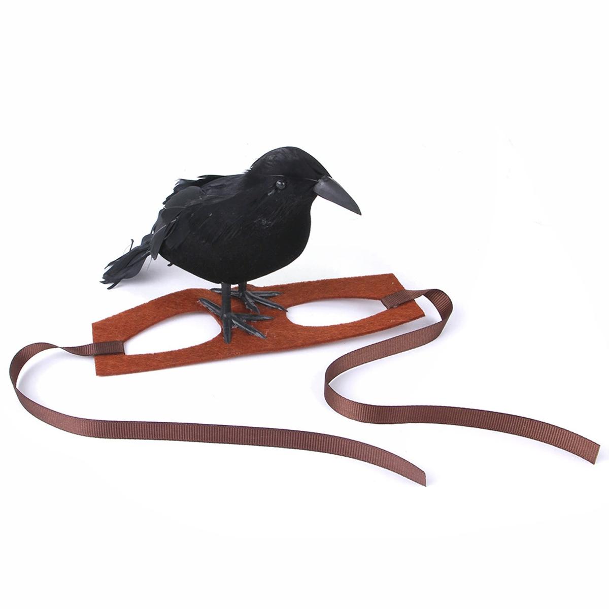 

1 шт.-Хэллоуинский головной убор для питомца на тему вороны - Веселые аксессуары для кошек и собак S