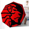 1pc Lion Emblem Automatic Open/close, All-Season Portable Folding Umbrella, Travel, Everyday, Formal Events108