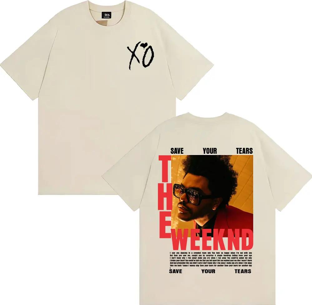 

The Weeknd After Hours Til Dawn Європа 2026 Футболка Чоловіча Жіноча Мода Хіп-Хоп Вуличні Футболки Літні Топи Бавовняні Футболки XXXL чорний
